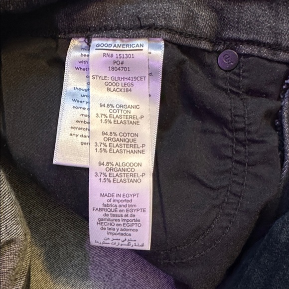 Good American Good Legs Black Jeans - Picture 4 of 5